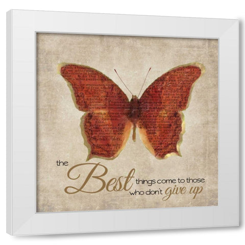 The Best Things White Modern Wood Framed Art Print by Greene, Taylor
