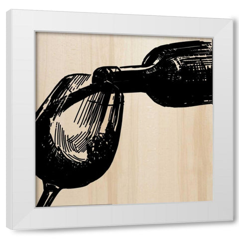 Pour White Modern Wood Framed Art Print by Greene, Taylor