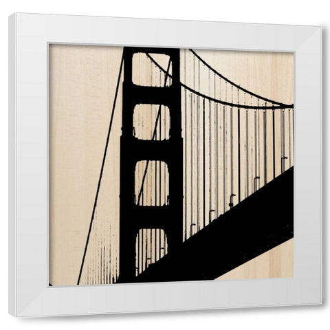 San Fran White Modern Wood Framed Art Print by Greene, Taylor