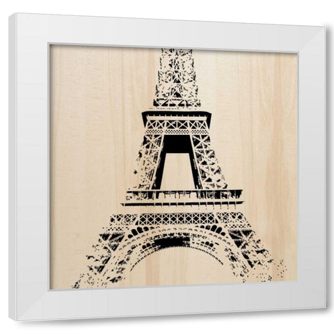 Paris White Modern Wood Framed Art Print by Greene, Taylor