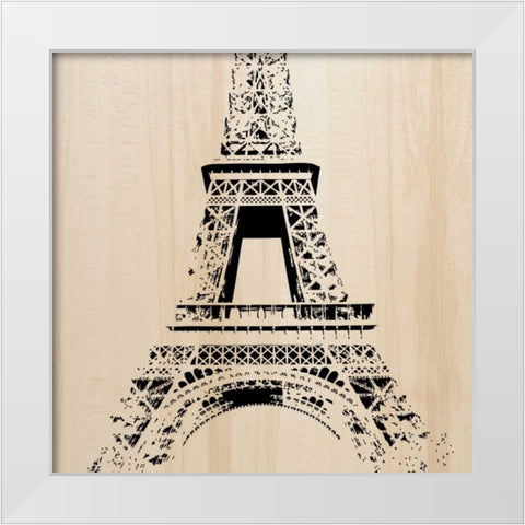 Paris White Modern Wood Framed Art Print by Greene, Taylor