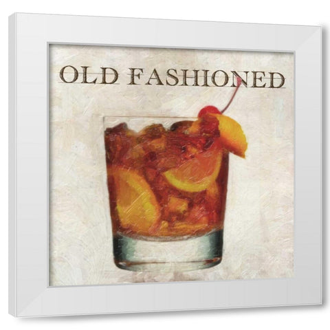 OLD FASHIONED White Modern Wood Framed Art Print by Greene, Taylor