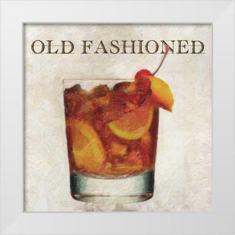 OLD FASHIONED White Modern Wood Framed Art Print by Greene, Taylor