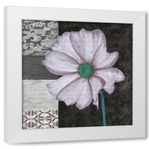 Choqua Floral III White Modern Wood Framed Art Print by Greene, Taylor