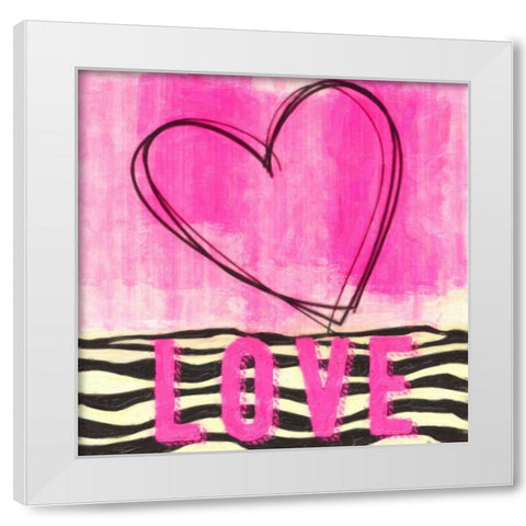 Sketch Love White Modern Wood Framed Art Print by Greene, Taylor