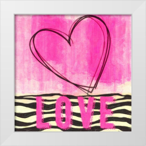 Sketch Love White Modern Wood Framed Art Print by Greene, Taylor