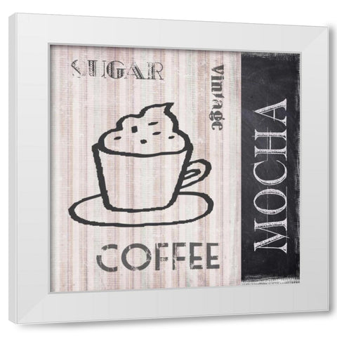 Mocha White Modern Wood Framed Art Print by Greene, Taylor