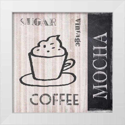 Mocha White Modern Wood Framed Art Print by Greene, Taylor