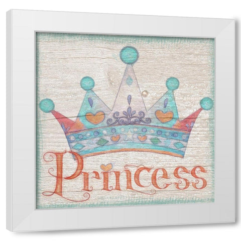 Princess White Modern Wood Framed Art Print by Greene, Taylor