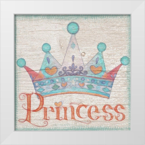 Princess White Modern Wood Framed Art Print by Greene, Taylor