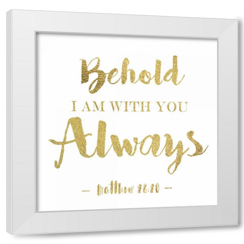 Behold White Modern Wood Framed Art Print by Greene, Taylor