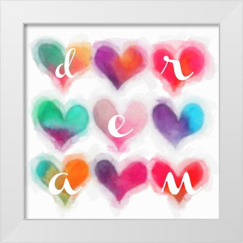 Heart Dream White Modern Wood Framed Art Print by Greene, Taylor