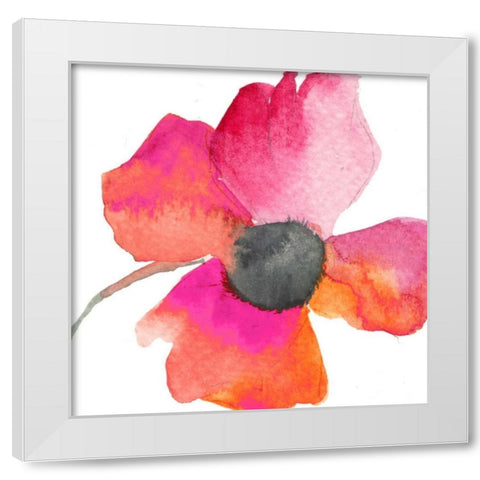 Poppy Warmth White Modern Wood Framed Art Print by Greene, Taylor