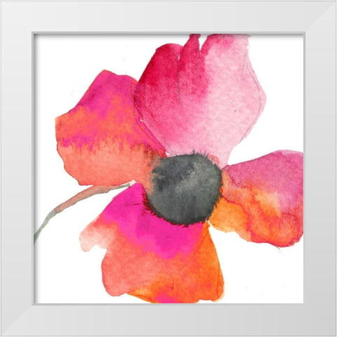 Poppy Warmth White Modern Wood Framed Art Print by Greene, Taylor