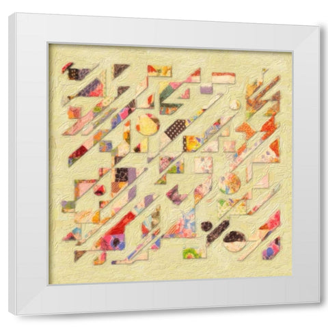 Abstract Quilt I White Modern Wood Framed Art Print by Greene, Taylor
