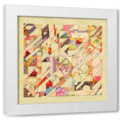Abstract Quilt II White Modern Wood Framed Art Print by Greene, Taylor