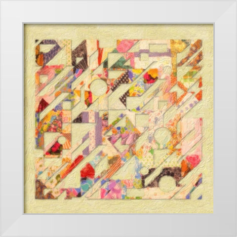 Abstract Quilt II White Modern Wood Framed Art Print by Greene, Taylor