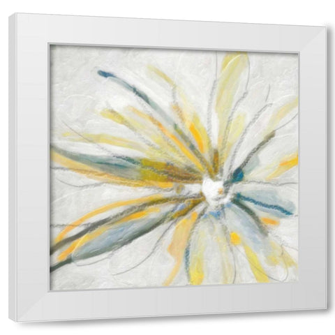 Contempo Daisy White Modern Wood Framed Art Print by Greene, Taylor