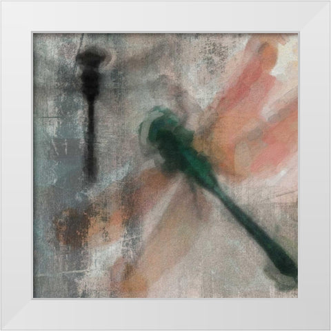 Dragons Fly 2 White Modern Wood Framed Art Print by Greene, Taylor
