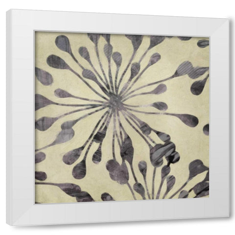 Floral Burst II White Modern Wood Framed Art Print by Greene, Taylor