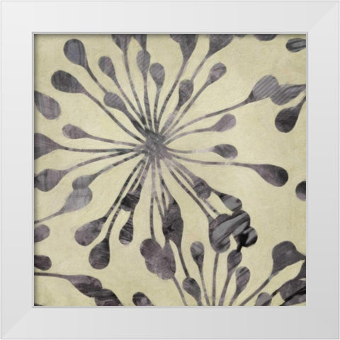 Floral Burst II White Modern Wood Framed Art Print by Greene, Taylor