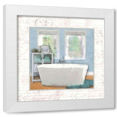 Modern Bath II White Modern Wood Framed Art Print by Greene, Taylor