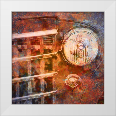 Rusted Car 2 White Modern Wood Framed Art Print by Greene, Taylor