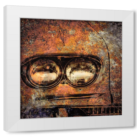 Rusted Car 4 White Modern Wood Framed Art Print by Greene, Taylor