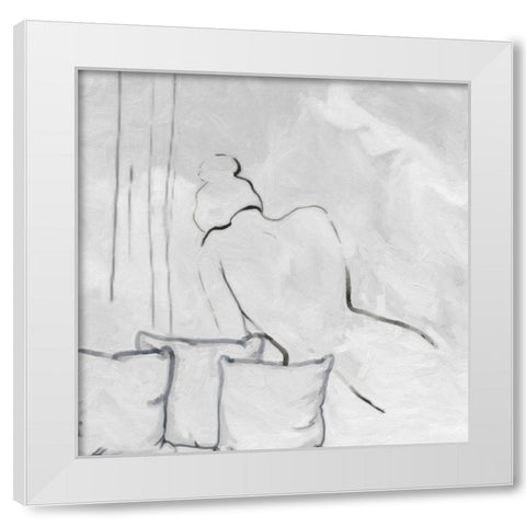 Relax I White Modern Wood Framed Art Print by Greene, Taylor