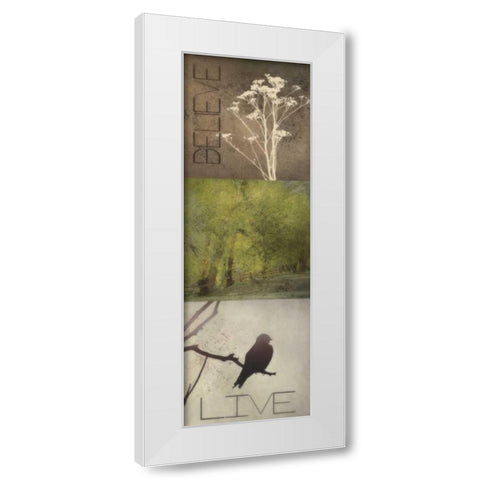 SIlhouette Beauty  A White Modern Wood Framed Art Print by Greene, Taylor