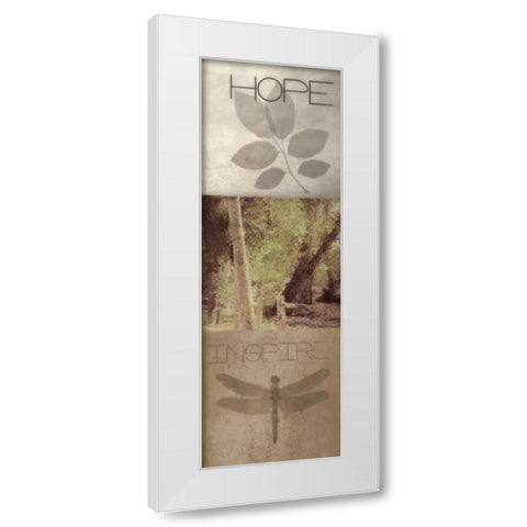 SIlhouette Beauty  C White Modern Wood Framed Art Print by Greene, Taylor