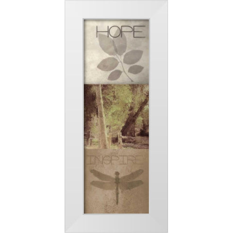 SIlhouette Beauty  C White Modern Wood Framed Art Print by Greene, Taylor