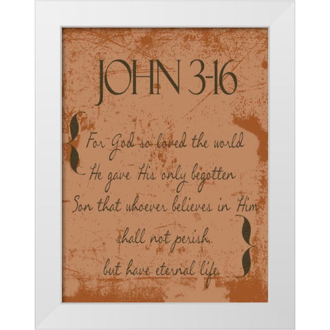 Shall Not Perish Spice C1 White Modern Wood Framed Art Print by Greene, Taylor
