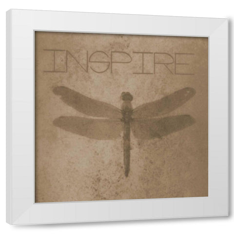 Inspire Silhouette White Modern Wood Framed Art Print by Greene, Taylor