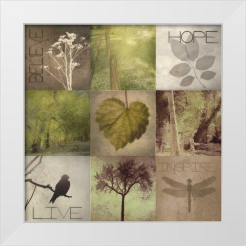 Silhouette Beauty 3 White Modern Wood Framed Art Print by Greene, Taylor