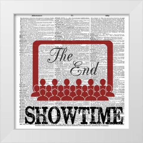 SHOWTIME 2 White Modern Wood Framed Art Print by Greene, Taylor