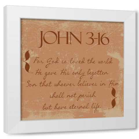 Shall Not Perish C3 White Modern Wood Framed Art Print by Greene, Taylor