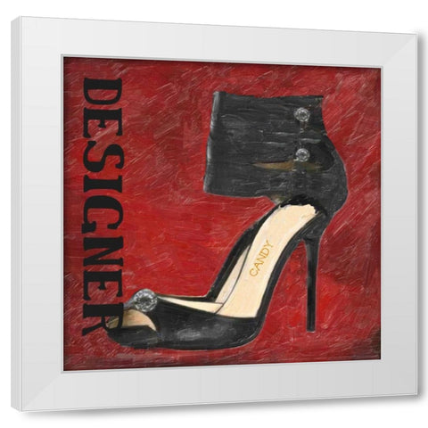 Designer Candy White Modern Wood Framed Art Print by Greene, Taylor