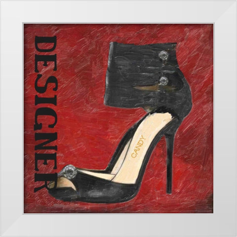 Designer Candy White Modern Wood Framed Art Print by Greene, Taylor