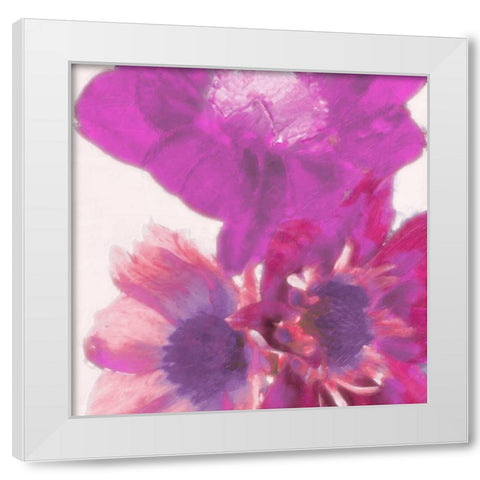 Blooms In Spring 2 White Modern Wood Framed Art Print by Greene, Taylor