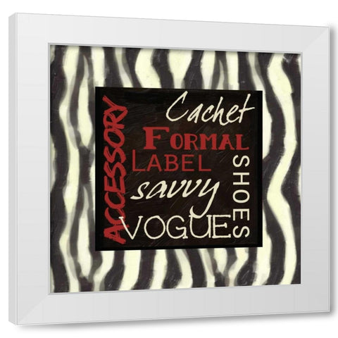 Fashion Patch S2 White Modern Wood Framed Art Print by Greene, Taylor