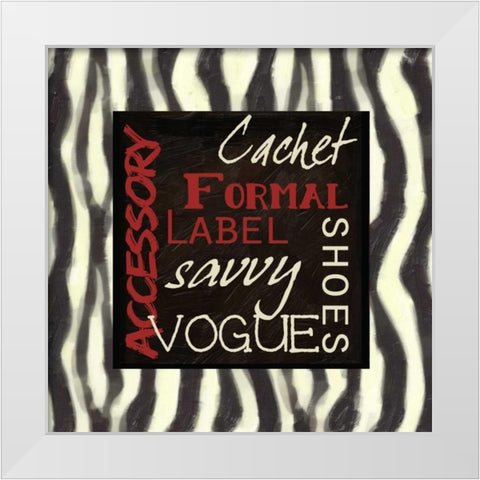 Fashion Patch S2 White Modern Wood Framed Art Print by Greene, Taylor