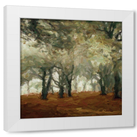 Cinnamon Forest 1 White Modern Wood Framed Art Print by Greene, Taylor