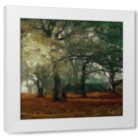 Cinnamon Forest 2 White Modern Wood Framed Art Print by Greene, Taylor