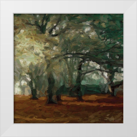 Cinnamon Forest 2 White Modern Wood Framed Art Print by Greene, Taylor