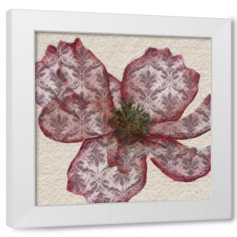 PATTEREND RED PETALS I White Modern Wood Framed Art Print by Greene, Taylor