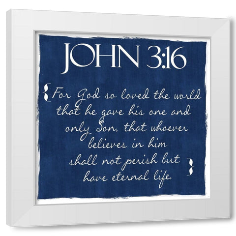 Indigo John White Modern Wood Framed Art Print by Greene, Taylor