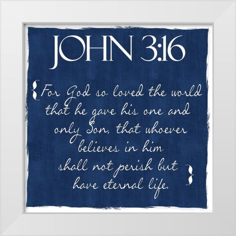 Indigo John White Modern Wood Framed Art Print by Greene, Taylor