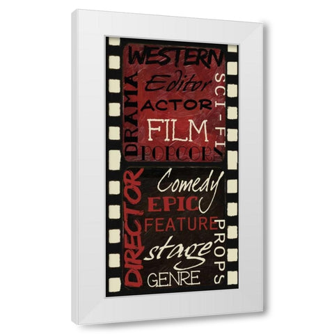 Cinema White Modern Wood Framed Art Print by Greene, Taylor