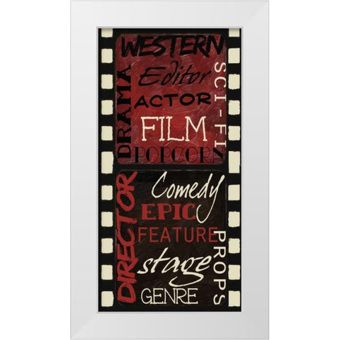 Cinema White Modern Wood Framed Art Print by Greene, Taylor